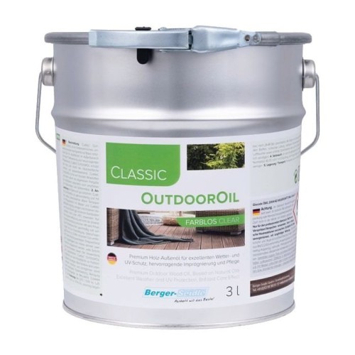 Масло для дерева Berger-Seidle OutdoorOil цвет Walnut / Nussbaum полуматовое 3 л