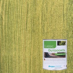 Масло для дерева Berger-Seidle OutdoorOil цвет Olive Green / Olivgrun полуматовое 1 л