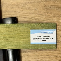 Масло для дерева Berger-Seidle OutdoorOil цвет Olive Green / Olivgrun полуматовое 1 л