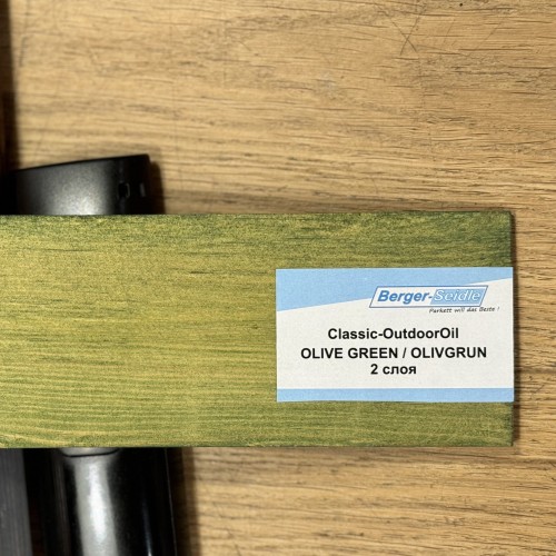 Масло для дерева Berger-Seidle OutdoorOil цвет Olive Green / Olivgrun полуматовое 1 л