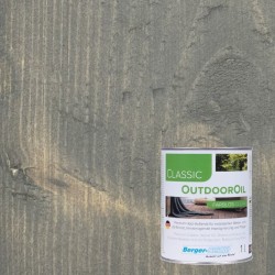 Масло для дерева Berger-Seidle OutdoorOil цвет Gray / Grau полуматовое 1 л