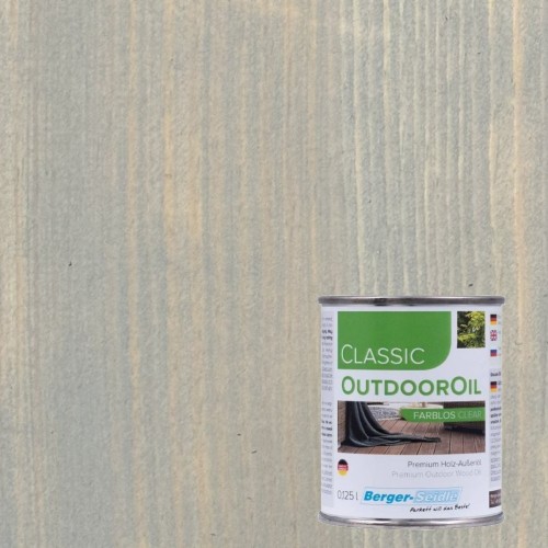 Масло для дерева Berger-Seidle OutdoorOil цвет Silver Grey / Silbergrau полуматовое 0,125 л