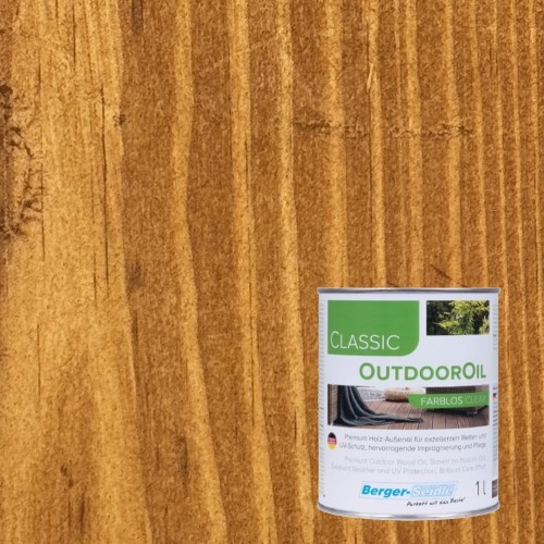Масло для дерева Berger-Seidle OutdoorOil цвет Teak полуматовое 1 л