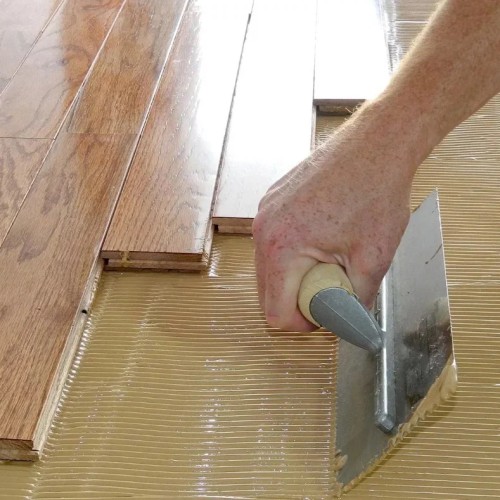 Укладка палубная паркетной и инженерной доски на клей