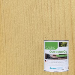 Масло для дерева Berger-Seidle OutdoorOil Бесцветное полуматовое 1 л