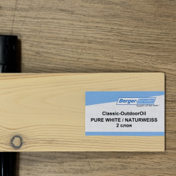 Масло для дерева Berger-Seidle OutdoorOil цвет Pure White / Naturweiss полуматовое 1 л