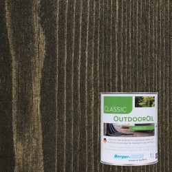 Масло для дерева Berger-Seidle OutdoorOil цвет Black / Schwarz полуматовое 1 л