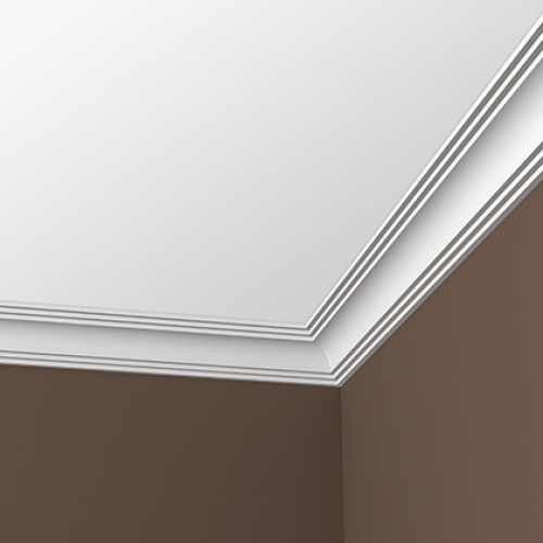 Потолочный плинтус под покраску Европласт 1.50.199 2000×72×73