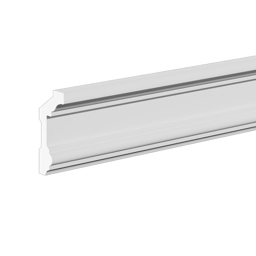 Потолочный плинтус под покраску Европласт 1.50.121 с подсветкой 2000×50×101