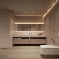 Профиль алюминиевый теневой с подсветкой Laconistiq Gips Ultra 54-100-300 без покрытия 3000×37×42,5