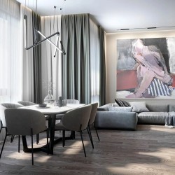 Профиль алюминиевый теневой с подсветкой Laconistiq Gips Ultra Черный муар RAL 9005 54-31-300 3000×37×42,5