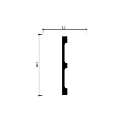 Вставка в скрытый плинтус под покраску Laconistiq 94-100-300 3000×80×13