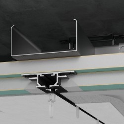 Профиль алюминиевый теневой Laconistiq Gardina 55-100-300 без покрытия 3000×50×14