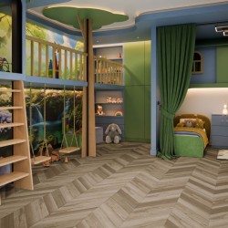 Кварцвиниловая плитка Damy Floor клеевая Chevron LVT Сен-Жермен Saint-Germain DF05-Ch-LVT французская елка 600×127×2,5