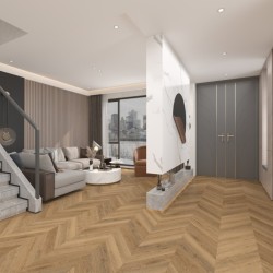 Кварцвиниловая плитка Damy Floor клеевая Chevron LVT Сен-Клу Saint-Cloud DF10-Ch-LVT французская елка 600×127×2,5