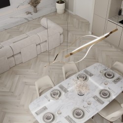 Кварцвиниловый SPC ламинат Cronafloor Herringbone 2.0 Дуб Гавр H013 венгерская елка 640×128×4,5