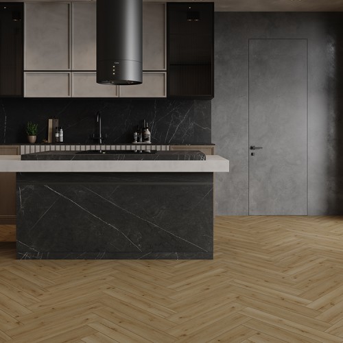 Кварцвиниловый SPC ламинат Cronafloor Herringbone 2.0 Дуб Кан H011 венгерская елка 640×128×4,5