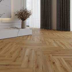 Кварцвиниловый SPC ламинат Cronafloor Herringbone 2.0 Дуб Лион H012 венгерская елка 640×128×4,5