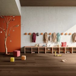 Кварцвиниловая плитка Invictus клеевая Maximus Plank Highland Oak Chocolate 1219×178×2,5