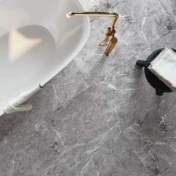 Кварцвиниловый SPC ламинат Invictus Maximus Tile Hudson Stone Silver 907×450×6