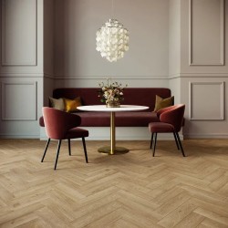 Кварцвиниловая плитка Invictus клеевая Maximus Parquet Highland Oak Classic венгерская елка 406×102×2,5