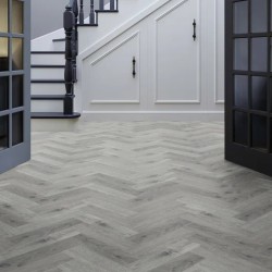 Кварцвиниловая плитка Invictus клеевая Maximus Parquet Highland Oak Frosted венгерская елка 406×102×2,5