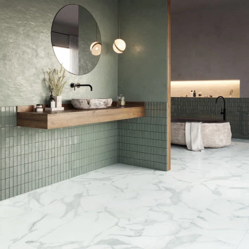 Кварцвиниловая плитка Invictus клеевая Primus Tile Primus Tile Pure Marble Snow 914×457×2