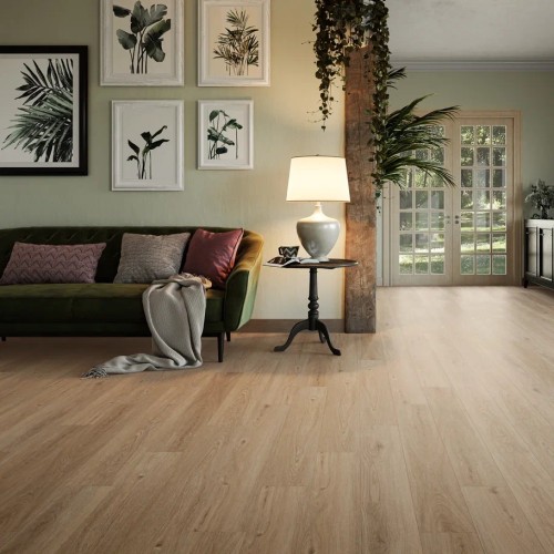 Кварцвиниловый SPC ламинат Invictus Primus Plank Sherwood Oak Mink 1210×177×5