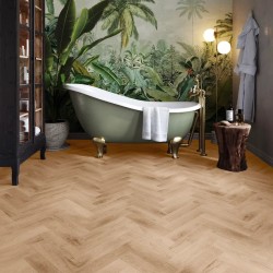 Кварцвиниловая плитка Invictus клеевая Primus Parquet Royal Oak Blonde венгерская елка 406×102×2