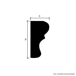 Молдинг под покраску Европласт 1.51.321 2000×19×9