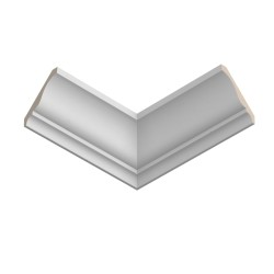 Потолочный плинтус под покраску Ultrawood CR 0001 i 2000×75×80