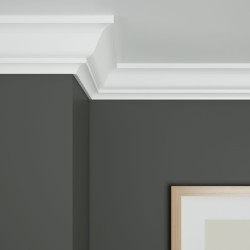 Потолочный плинтус под покраску Ultrawood CR 0001 i 2000×75×80