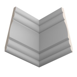 Потолочный плинтус под покраску Ultrawood CR 0022 i 2000×62×170