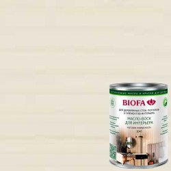 Масло с воском для дерева Biofa 2045 цвет Белый матовое 1 л