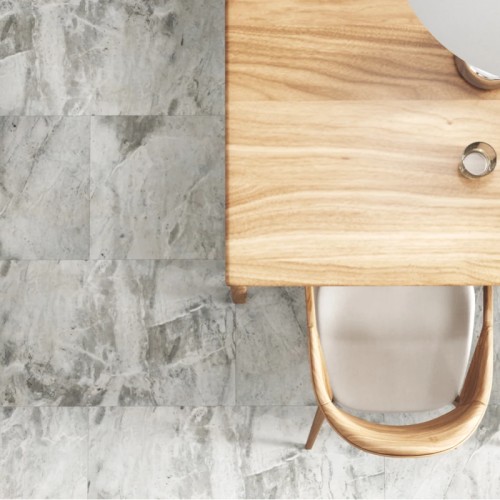 Кварцвиниловая плитка Vinilam клеевая Ceramo Stone Glue Адриатический Серый 91901 950×475×2,5