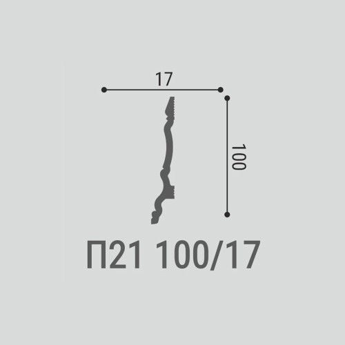 Плинтус под покраску Bello Deco П21 2000×100×17