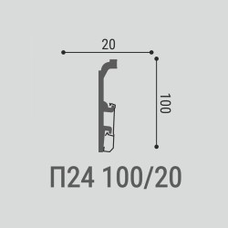 Плинтус под покраску Bello Deco П24 2000×100×20