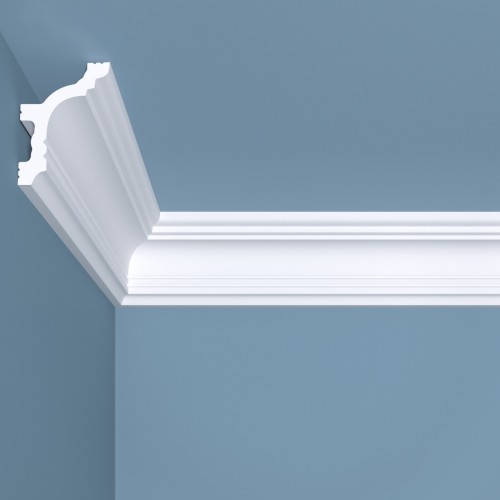 Потолочный плинтус под покраску Bello Deco К9 2000×45×60