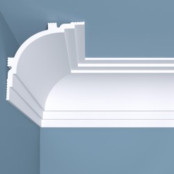 Потолочный плинтус под покраску Bello Deco К14 2000×110×110