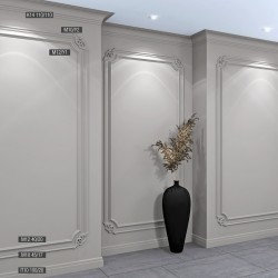 Потолочный плинтус под покраску Bello Deco К14 2000×110×110