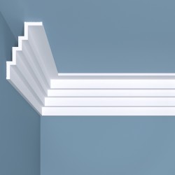 Потолочный плинтус под покраску Bello Deco К17 2000×50×80