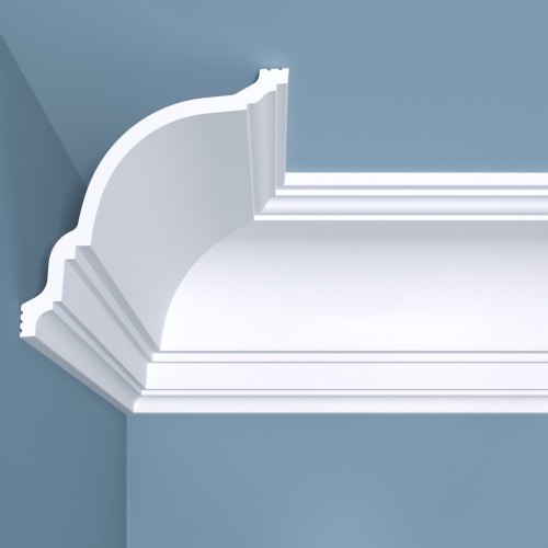 Потолочный плинтус под покраску Bello Deco К22 2000×120×120