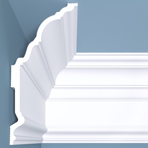 Потолочный плинтус под покраску Bello Deco К20 2000×120×250