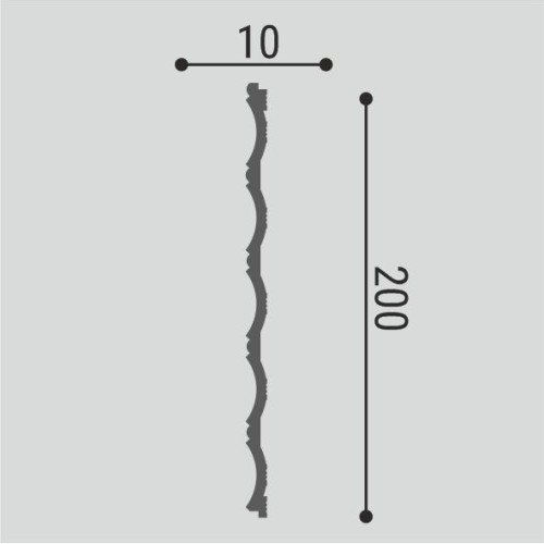 Стеновая панель под покраску Bello Deco СП 04/2 2000×200×10