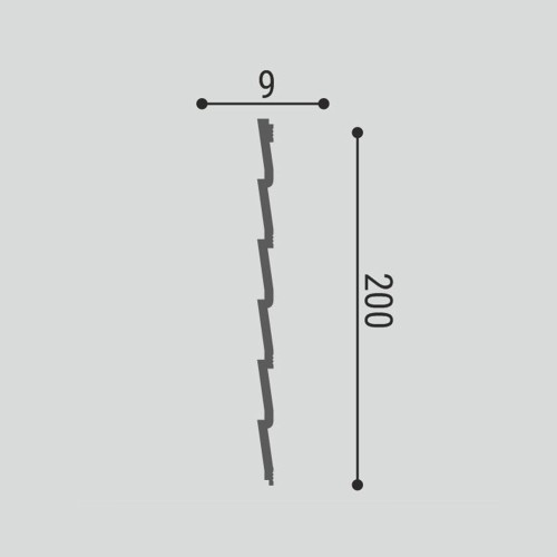 Стеновая панель под покраску Bello Deco СП 05/2.6 2600×200×9