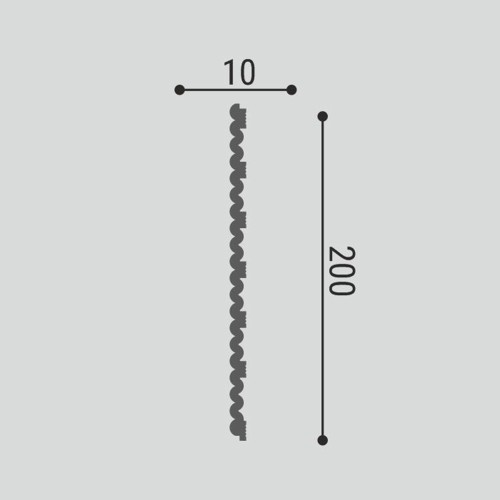 Стеновая панель под покраску Bello Deco СП 08/3 3000×200×10