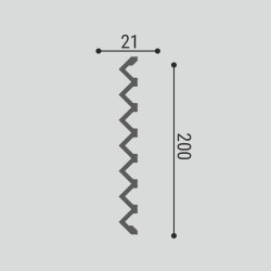 Стеновая панель под покраску Bello Deco СП 11/2 2000×200×21