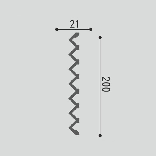 Стеновая панель под покраску Bello Deco СП 11/3 3000×200×21