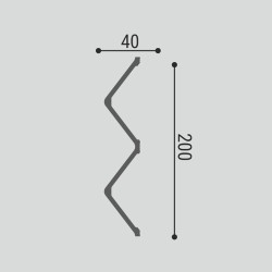 Стеновая панель под покраску Bello Deco СП 12/3 3000×200×40