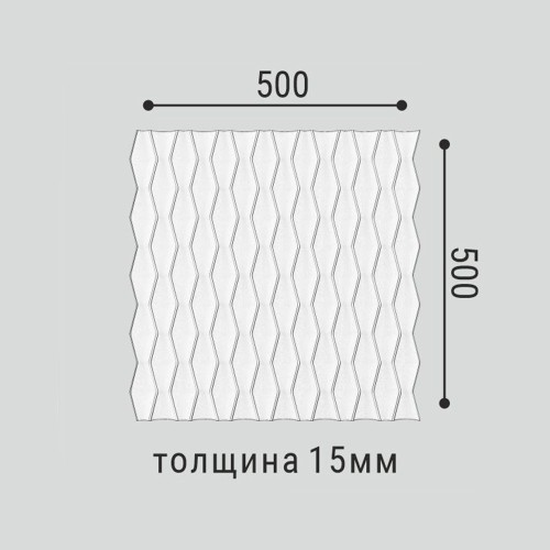 Стеновая панель под покраску Bello Deco СП 17 500×500×15